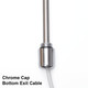 EL-PTC-CU01 - Electric element 300W with 1.2m cable & white/chrome cap EL-PTC-CU01 - Electric element 300W with 1.2m cable & white/chrome cap